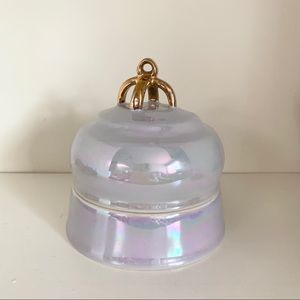 Anthropologie iridescent ceramic vanity container